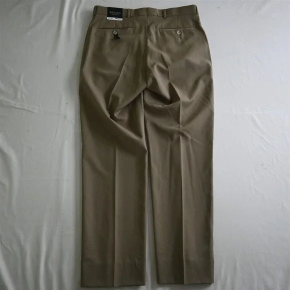 NEW Ballin 33x31 Brown M55499244 Soho Super 120s Wool Mens Dress Pants